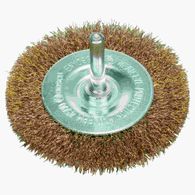 Escova de aço Bosch circular para furadeira arame ondulado resvestido de latão 75mm