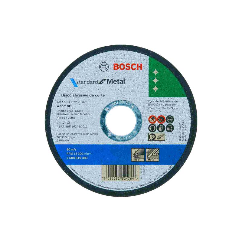 Disco-de-Corte-Bosch-Standard-for-Metal-115x10mm-Centro-Reto