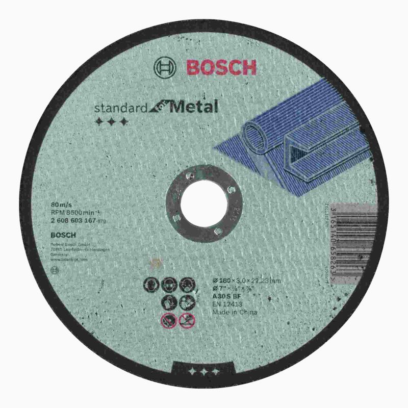 Disco-de-Corte-Bosch-Standard-for-Metal-180x30mm-Centro-Reto