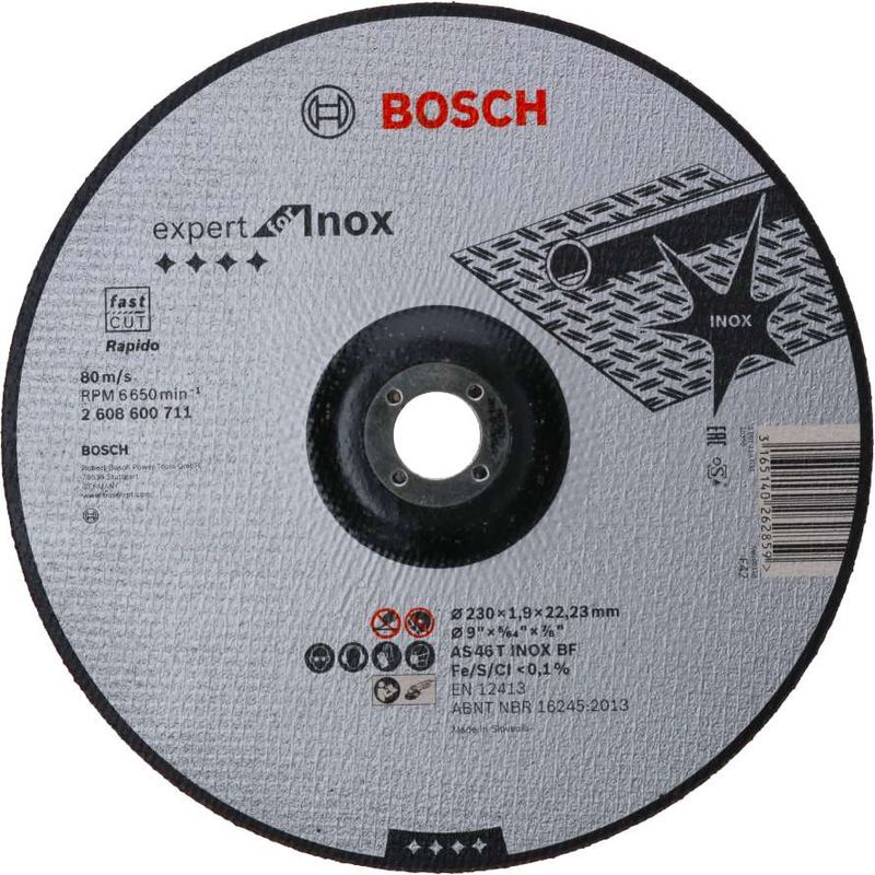 Disco-de-Corte-Bosch-Expert-for-Inox-230x19mm-Centro-Deprimido