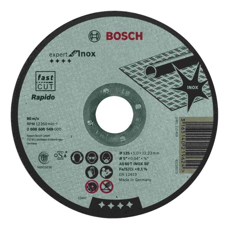 Disco-de-Corte-Bosch-Expert-for-Inox-125x10mm-Centro-Reto