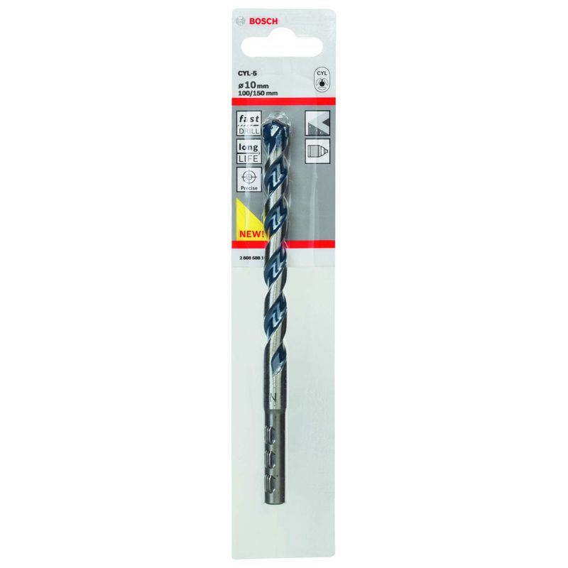 Broca-Bosch-CYL-5-para-concreto-e-pedra-Cilindrico-Ø10-x-100-x-150mm