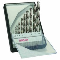 Broca para Metal Aço Rápido HSS-G Robust Line Bosch 1,0-10,0mm - 10 unidades