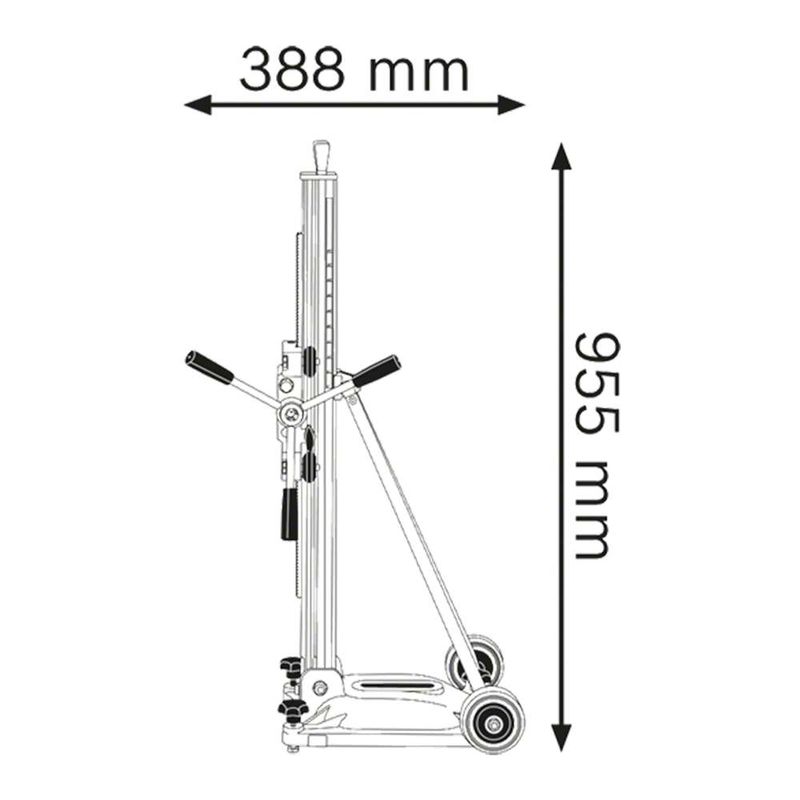 Coluna-Suporte-para-Perfuratriz-Diamantada-Bosch-GCR-350