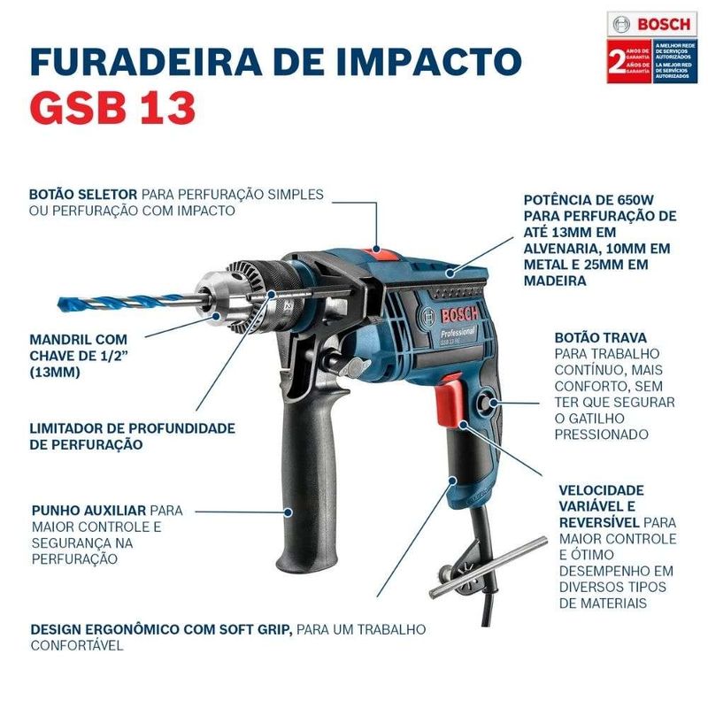 Furadeira-de-Impacto-Bosch-GSB-13-RE-650W---Maleta-110V