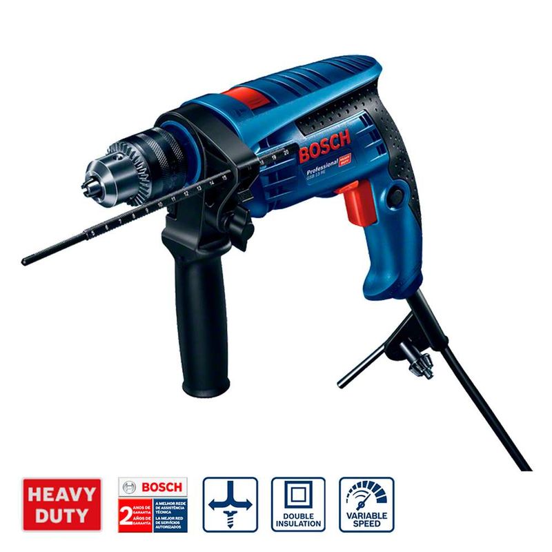 Furadeira-de-Impacto-Bosch-GSB-13-RE-650W---5-Brocas---Maleta-110V