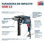 Furadeira-de-Impacto-Bosch-GSB-13-RE-650W---5-Brocas---Maleta-110V