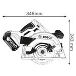 Serra-Circular-a-Bateria-Bosch-GKS-18V-57-18V-sem-Bateria-e-sem-Carregador