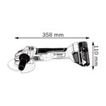 Esmerilhadeira-Angular-a-Bateria-Bosch-5--GWS-18V-10-18V-sem-Bateria-e-sem-Carregador