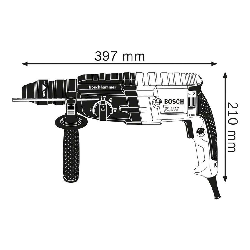 Martelo-Perfurador-Rompedor-Bosch-GBH-2-24-D-820W-27J-EPTA---Coletor-de-Po---Maleta-110V