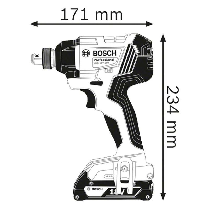 Chave-de-Impacto-a-Bateria-de-1-4-e-1-2--Bosch-GDX-180-LI-180Nm-18V-sem-Bateria-e-sem-Carregador