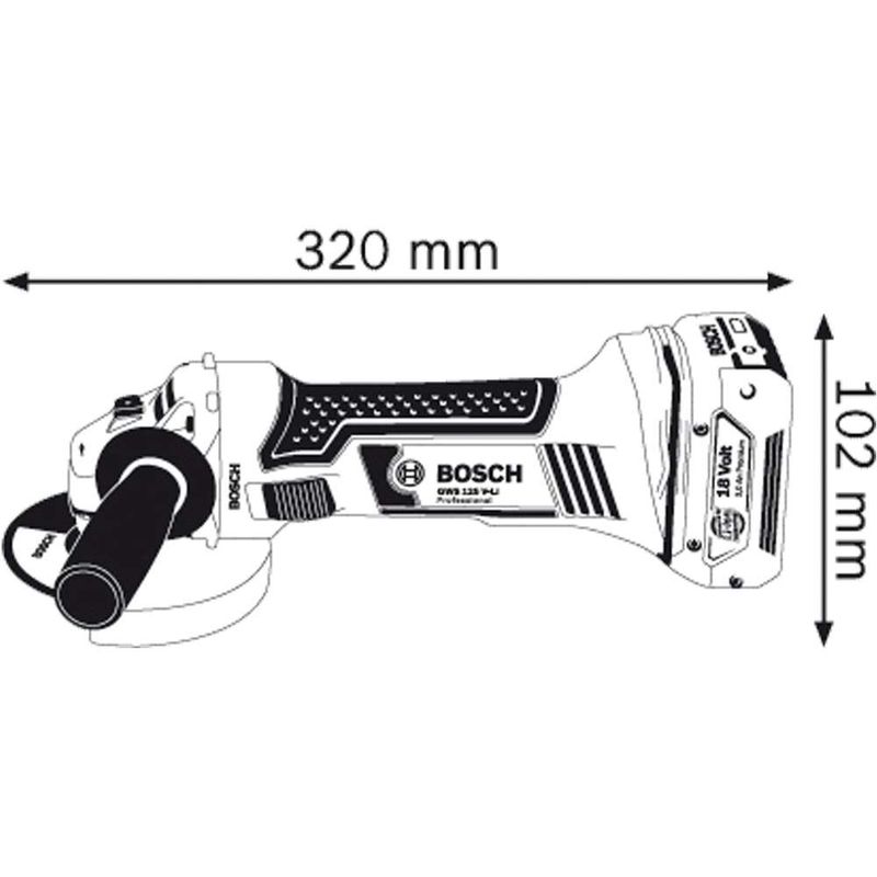 Esmerilhadeira-Angular-a-Bateria-Bosch-5--GWS-18-125V-LI-18V-sem-Bateria-e-sem-Carregador