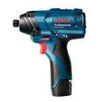 Chave-de-Impacto-a-Bateria-de-1-4--Bosch-GDR-120-LI-100Nm-12V---2-Baterias-20Ah---1-Carregador-Bivolt---Maleta