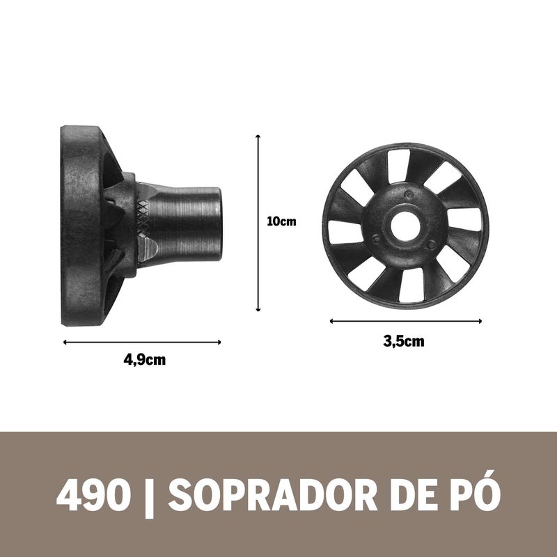 Acoplamento-de-Microrretifica-Dremel-490-Soprador-de-Po