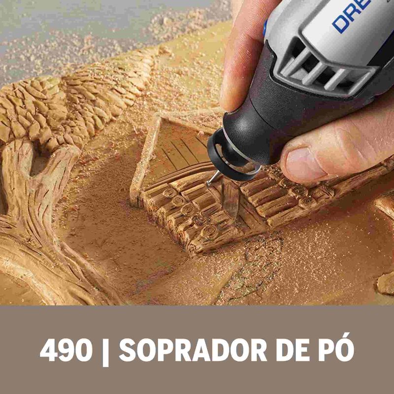 Acoplamento-de-Microrretifica-Dremel-490-Soprador-de-Po