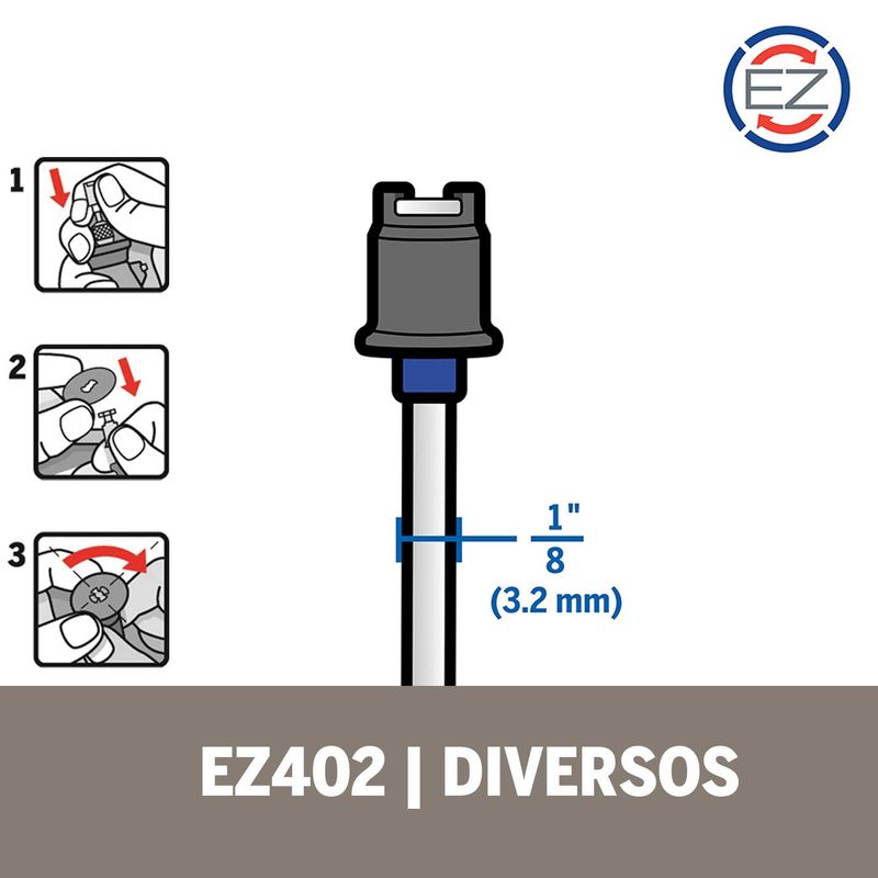 Haste-para-Discos-Dremel-de-Sistema-EZ-Lock-Troca-Rapida-EZ402