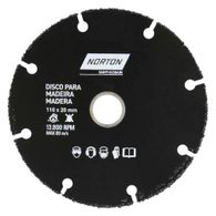 Disco para Corte de Madeira Norton 110x20mm