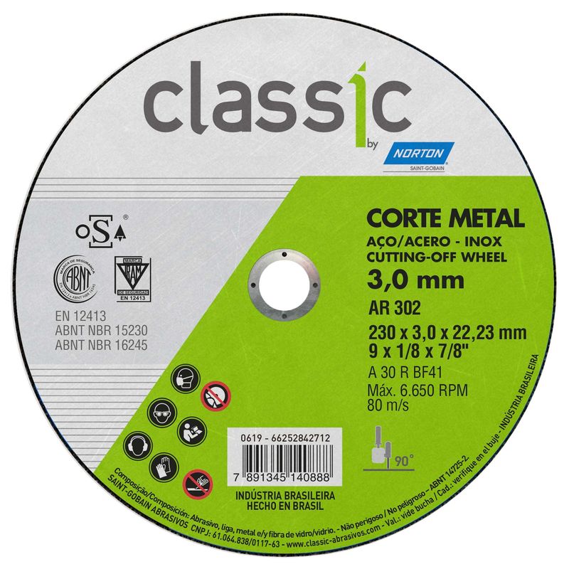 Disco-de-Corte-Norton-Classic-230x30x22mm