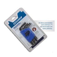 Jogo de Chaves Gedore L Hexagonal 42-22M 0,7-24mm