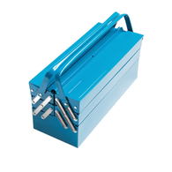 Caixa Sanfonada Tramontina com 5 gavetas Azul