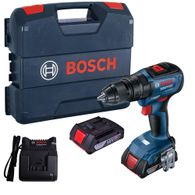 Parafusadeira/Furadeira de Impacto 1/2" Bosch GSB 18V 50 18V + 2 Baterias 2,0Ah + Carregador Rápido Bivolt e Maleta